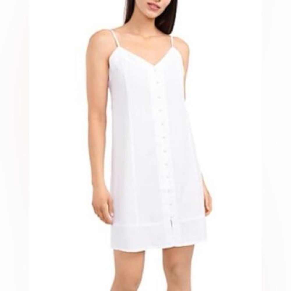 Vince Camuto White Button-Down dress